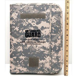 National Guard Large Zipper Binder Digital Camouflaged Organizer notebook camo